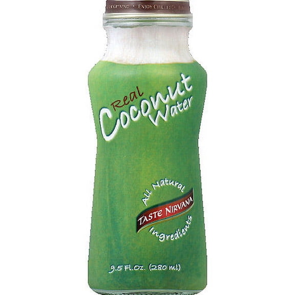 Taste Nirvana Real Coconut Water, 9.5 fl oz, (Pack of 12)