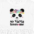 thumbnail image 4 of Inktastic My Yiayia Loves Me Yia Yia Bear Girls Toddler Dress, 4 of 5
