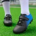 thumbnail image 2 of MUXiin Boys Girls Soccer Cleats Firm Ground Youth Football Cleats Lightweight Outdoor Athletic Soccer Shoes for Little Big Kids, 2 of 9