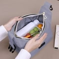 thumbnail image 4 of Dmlowu Lunch Bag 9x9" Durability Lunch Box for Women Men Lightweight Leak Proof Cooler Insulated Lunch Tote Bag for Home Office School Supplies, 4 of 7