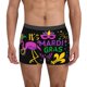 thumbnail image 1 of Balery Mardi Gras with Flamingo Calzoncillos bóxer para hombre, ropa interior de algodón suave y transpirable con cinturilla de nailon-XX-Large, 1 of 5