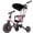 Pink, variant on JoyStone 7 in 1 Foldable Tricycle for Toddlers with Adjustable Canopy, Detachable Backrest, Adjustable Seat and Handle and Parental Control Handle, Balance Bike for 1-4 Year Old Boys and Girls, White