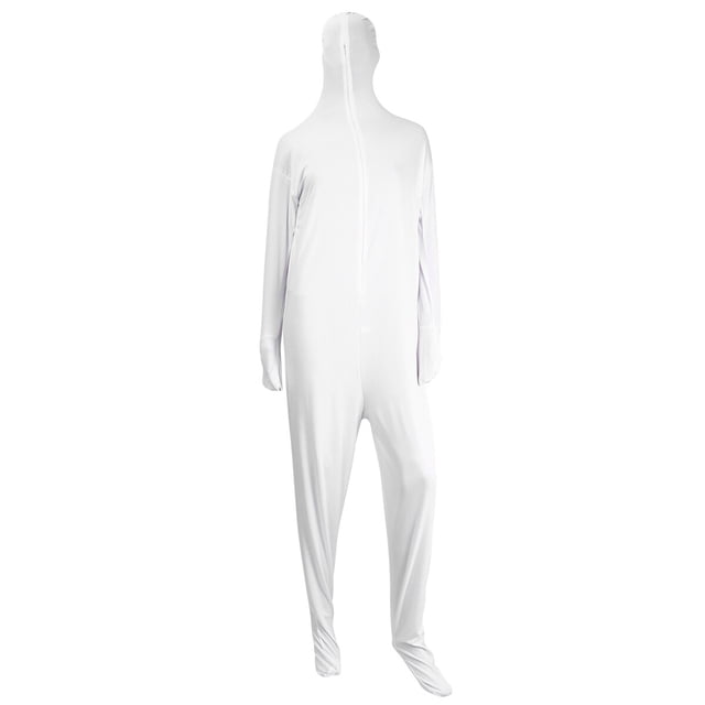 Halloweens Stealth Suit Traje de juego Traje de fiesta Disfraz para mujer Hombre (blanco)
