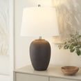 thumbnail image 3 of Maceta de cerámica con pantalla, color morado oscuro, 23 pulgadas, de Lamp Nourison Home, 3 of 7