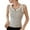 White, variant on Ohufall Henley Tank Tops for Women Summer Casual Button Round Neck Sleeveless Cotton Shirts Fashion Stripe Printed Sling Undershirts