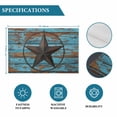 thumbnail image 6 of Texas Star Brown Placemats Set of 4, Vintage Farm Barn Blue Wooden Texture Placemats for Dining Table, Place Mats for Kitchen Tabletop, Waterproof Wipeable Dining Table Mats Set, 6 of 9
