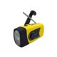 thumbnail image 1 of Lemon yellow multi-function shortwave radio, mini flashlight emergency radio, solar hand crank radio, 1 of 5