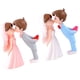 thumbnail image 4 of 2 pares de figuras de novios en miniatura para decoración de bodas, San Valentín y fiestas., 4 of 8
