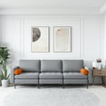 thumbnail image 3 of Costway Modular 3-Seat Sofa Couch with  Socket USB Ports & Side Storage Pocket Ash Grey, 3 of 10