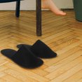 thumbnail image 1 of unbranded 1Par Zapatillas Negras Para Uso En Casa Y Viaje Con Fieltro Resistente Y, 1 of 6
