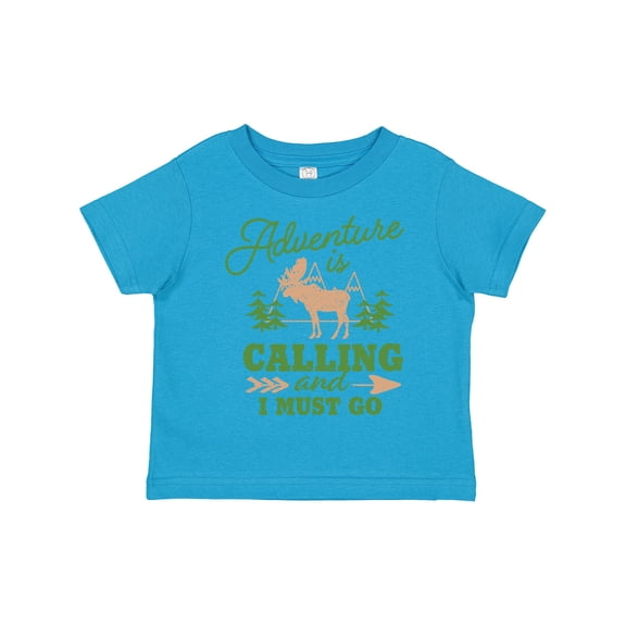 Inktastic Vintage Adventure is Calling and I Must Go with Moose Boys or Girls Toddler T-Shirt