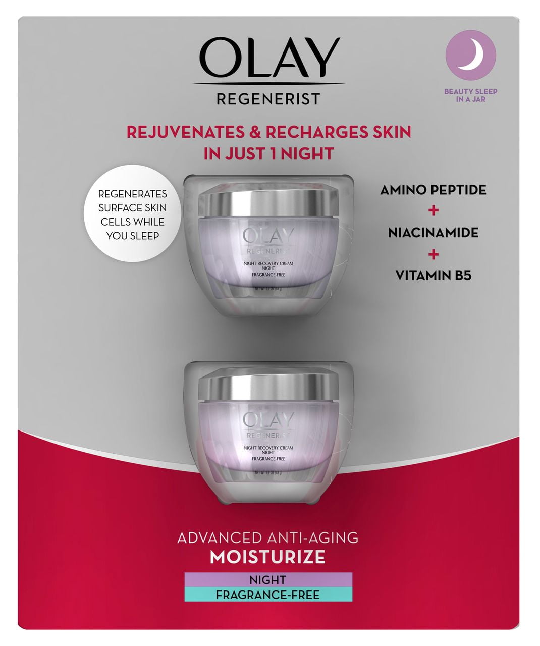 Product of Olay Regenerist Night Recovery Cream Face Moisturizer