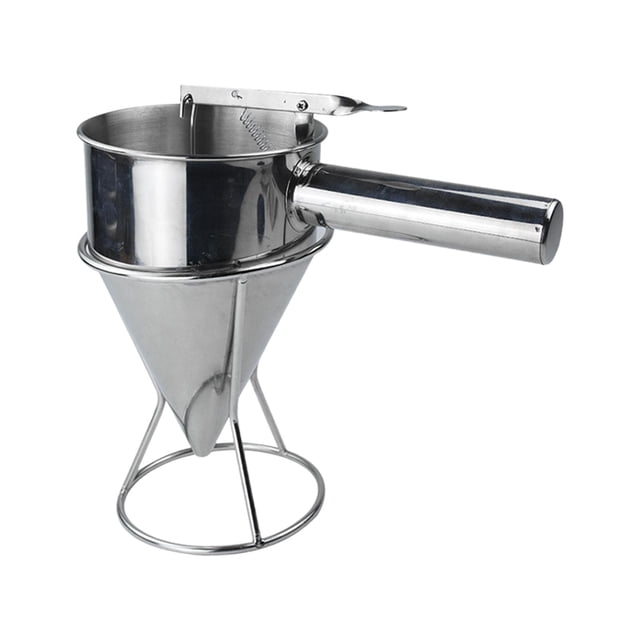 Langgg Batter Dispenser Cooking Funnel Dispenser for Balls Takoyaki Pancake Muffins