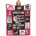 thumbnail image 5 of Wrestling Blanket Wrestling Throw Blanket Soft Fleece Flannel Bedding Wrestling Gifts for Men Wrestler Boys Women Girls Lovers Adults Stuff Plush for Couch Sofa Bed Room Decor, 5 of 8