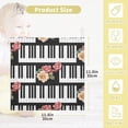 thumbnail image 2 of 5 PCS Piano with Roses Flower Baby Muslin Washcloths, Musical Soft Absorbent Face Towel Burp Cloths Cotton Bath Wipes Infant Wash Cloth for Newborn Boys Girls, 2 of 7