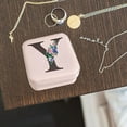 thumbnail image 2 of Dvkptbk Storage 26 Letters Earring Jewelry Display Storage Box Case Organizer Flannel Tray Gift Home Essentials, 2 of 2
