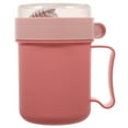 thumbnail image 1 of 1 Set of Breakfast Cup with Spoon Leakproof Oatmeal Container Portable Soup Cup Breakfast Container, 1 of 8