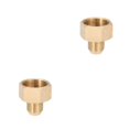 thumbnail image 1 of Riwesomey Conector de rosca fácil de operar para adaptador de tubería de agua adaptador de tubería de agua accesorios de máquina de limpieza Como se muestra Todo cobre 2Conjunto, 1 of 6