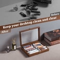 thumbnail image 7 of Wooden Knife Display Case, Pocket Knife Organizer for Men's Collection & EDC Gear (Walnut, 1 Pack), 7 of 7