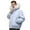 Blue, variant on Winter Jacket With Collar Thickened Warm Outerwear For Extreme Cold Weather Casual Insulated Coat For Outdoor Activities Durable And Windproof