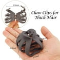 thumbnail image 3 of Large Claw Clips for Thick Hair - 5Pcs Jumbo Octopus Hair Clips, 3.15" Big Hair Claws for Women and Girls, Assorted Colors, 3 of 5