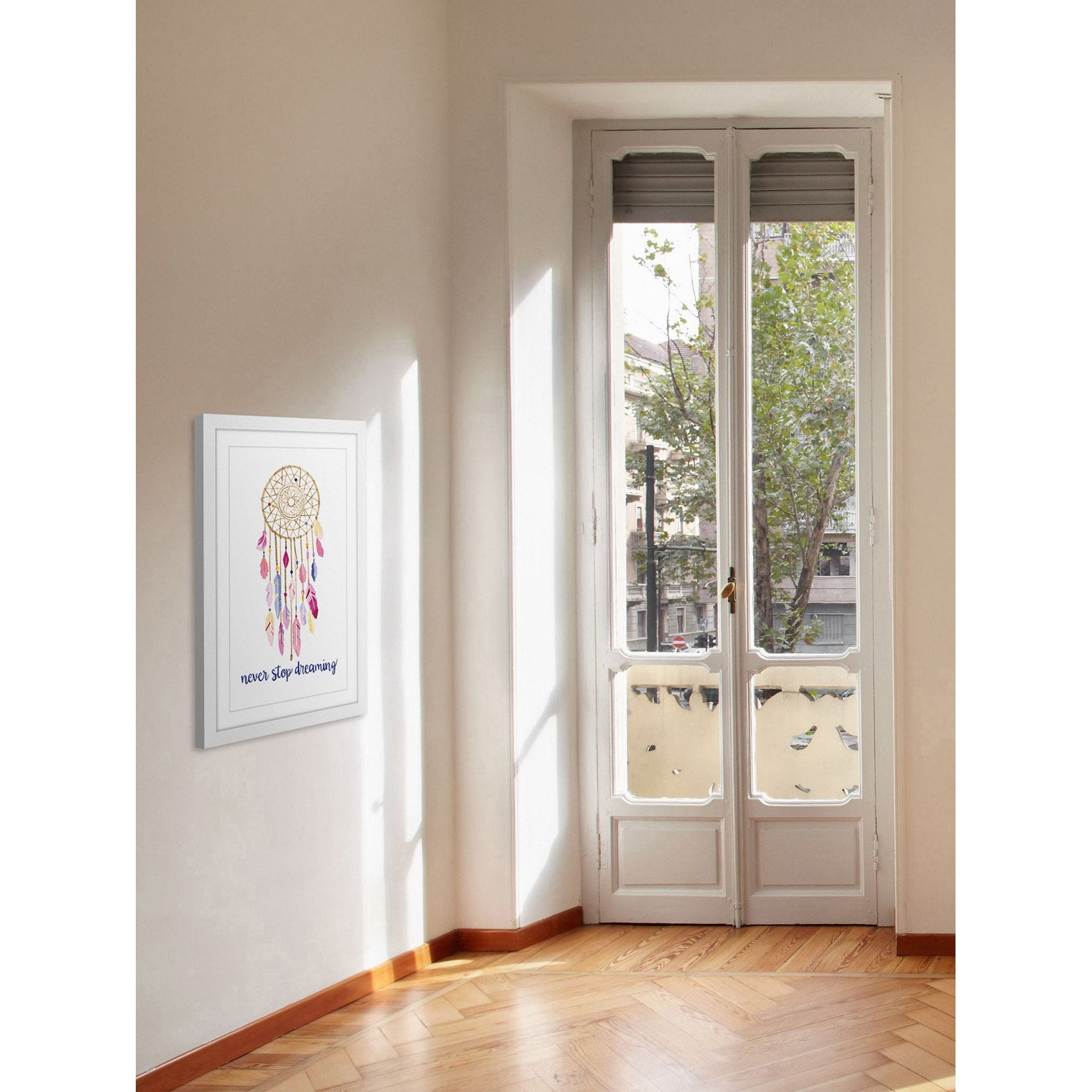 Marmont Hill "Dreamcatcher" By Molly Rosner Framed Painting Art Print, 24.0" x 1.5"
