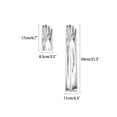 thumbnail image 2 of INSPIRE CHIC Women's Faux Leather Gloves Shiny Full Finger Opera Long Evening Warm Glove One Size Silver, 2 of 6