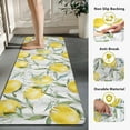 thumbnail image 6 of Lemon Kitchen Mat Set of 2 Watercolor Lemons Leaves Kitchen Rugs Anti Fatigue Thick Standing Cushioned Floor Waterproof Non Slip Runner Carpet Decor for Office Sink Laundry, 17.3" x28" + 17.3" x 47", 6 of 6