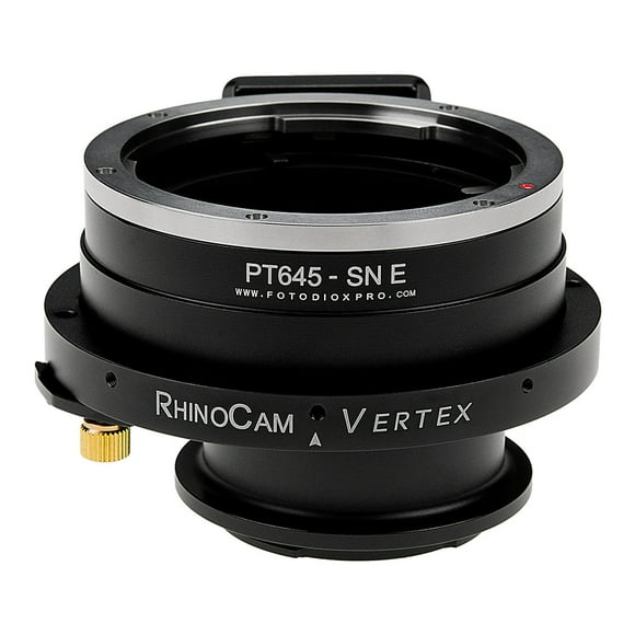 Fotodiox Adaptateur Rotatif Vertex Rhinocéros Compatible avec Objectifs Pentax 645 Mise au Point Manuelle sur Caméras Sony E-mount