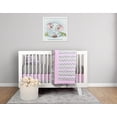 thumbnail image 1 of BabyFad Éléphant Apaisant Rose Ensemble de Literie pour Berceau 9 Pcs – Adorable Décoration de Chambre d'Enfant Éléphant – 100 % Coton, Doux et Confortable, s'Adapte aux Berceaux Standard, 1 of 6