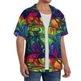 thumbnail image 2 of Kdxio Men'S Hawaiian Shirt For Men Short Sleeve Shirt Pride Rainbow Summer Casual Holiday Beach Button Down T-Shirts, 2 of 5