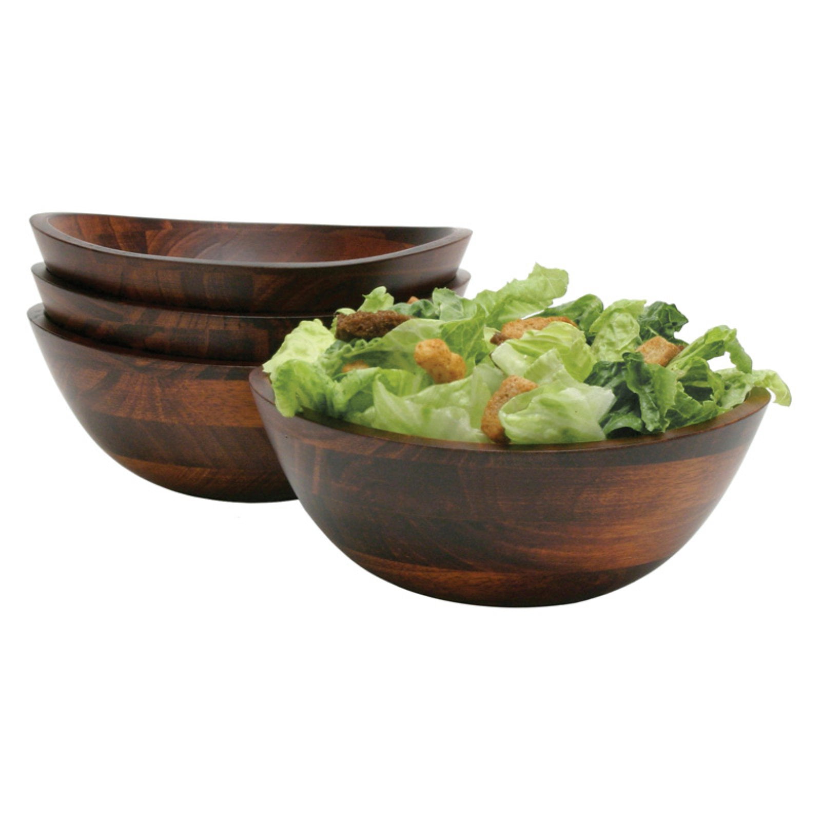 Lipper Cherry 7.5 in. Salad Bowls with Wavy Rim Set of 4 Walmart