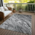 thumbnail image 6 of Addison Rugs Chantille Indoor/Outdoor Transitional Abstract Gray Washable Rectangle Rug, 9' x 12', 6 of 6