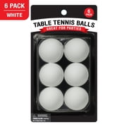 Drinkmate Best Brands Tabletop Tennis Ball Plastic White (Pack of 6)