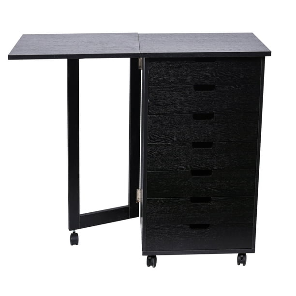 Wood Filing Cabinet With 7 Drawer Gate, File Cabinet Desk Legs