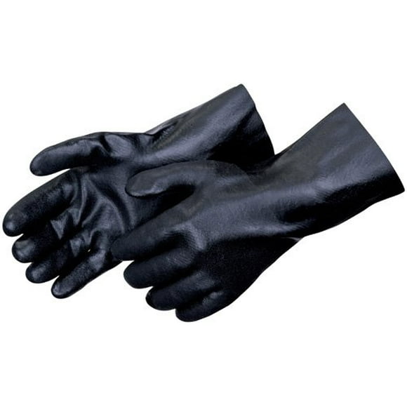 Liberty Glove & Safety 2634 Gant pour Hommes Doublé en Jersey avec Gant de 14 Pouces, Résistant aux Produits Chimiques, Noir (Lot de 12)