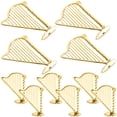 thumbnail image 5 of 10pcs Gold Harp Model Music Ornaments for Christmas Tree Decoration, 5 of 5