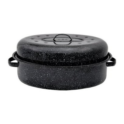 Columbian Home Products 18″ Black Oval Roaster