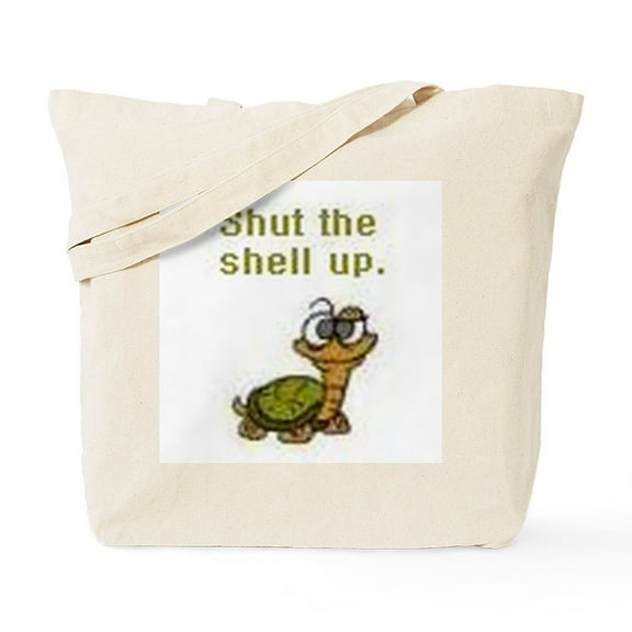 CafePress - Shut The Shell Up. Tote Bag - Unisex Canvas Tote Bag, Beige, 1-Piece