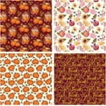 thumbnail image 6 of Thanksgiving Wrapping Paper Sheets - Pumpkin & Autumn Flower Theme Design for Holiday, Thanksgiving Dinner, Gift Wrapping, Party, Family Gatherings - 12 Folded Sheets - 20.5" x 30", 6 of 7