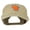 Khaki, variant on Wisconsin State Map Embroidered Washed Cotton Cap - Black OSFM