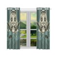thumbnail image 2 of MKHERT Sugar Skull Window Curtain Kitchen Curtains Window Treatments 26x39 inch,Set of 2, 2 of 3