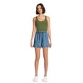 thumbnail image 2 of Time and Tru Women's Fray Hem Shorts, 3.5" Inseam, Sizes XS-XXXL, 2 of 5
