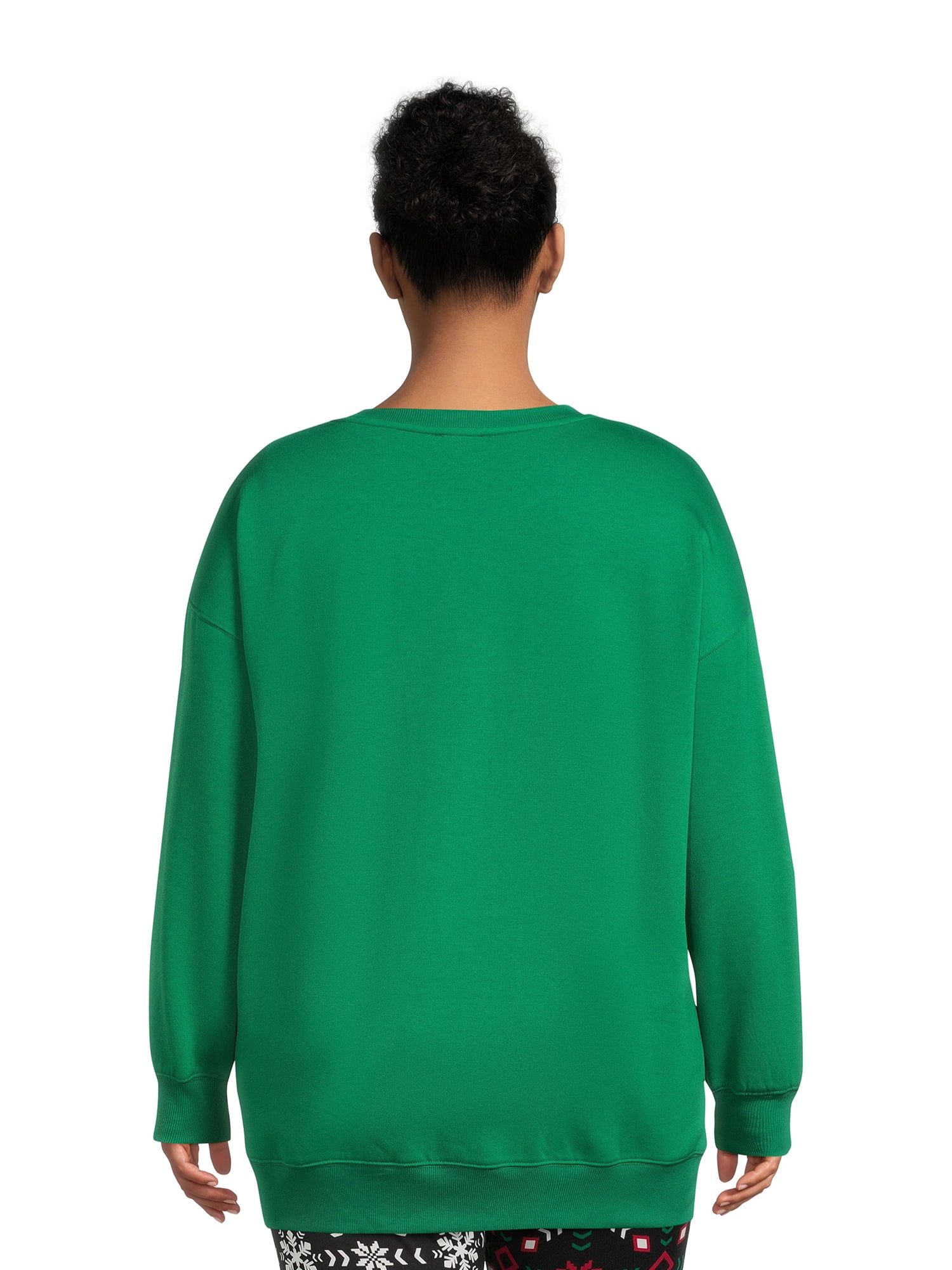 Christmas Women's Plus Size Sequin Graphic Sweatshirt from Feeling Festive