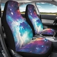 thumbnail image 4 of FOR U DESIGNS Galaxy Print Car Front Seat Cover Comfortable Car Seat Protector Wear-Resistan Auto Front Seats Only Interior Covers for Vehicle SUV Truck Sedan, Pack of 2, 4 of 7