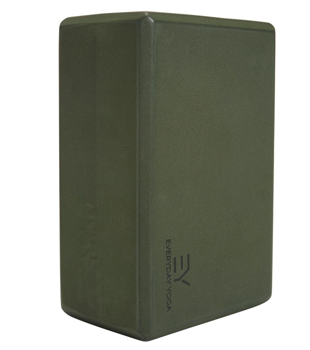 Everyday Yoga High-Density Foam Block, Lightweight & Durable with Smooth Beveled Edges
