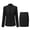 Black, variant on AZoiNM Women's Business Skirt Suit Set, 2-Piece Long Sleeve Blazer & Pencil Skirt, Two-Button Professional Workwear with Real Pockets, Black