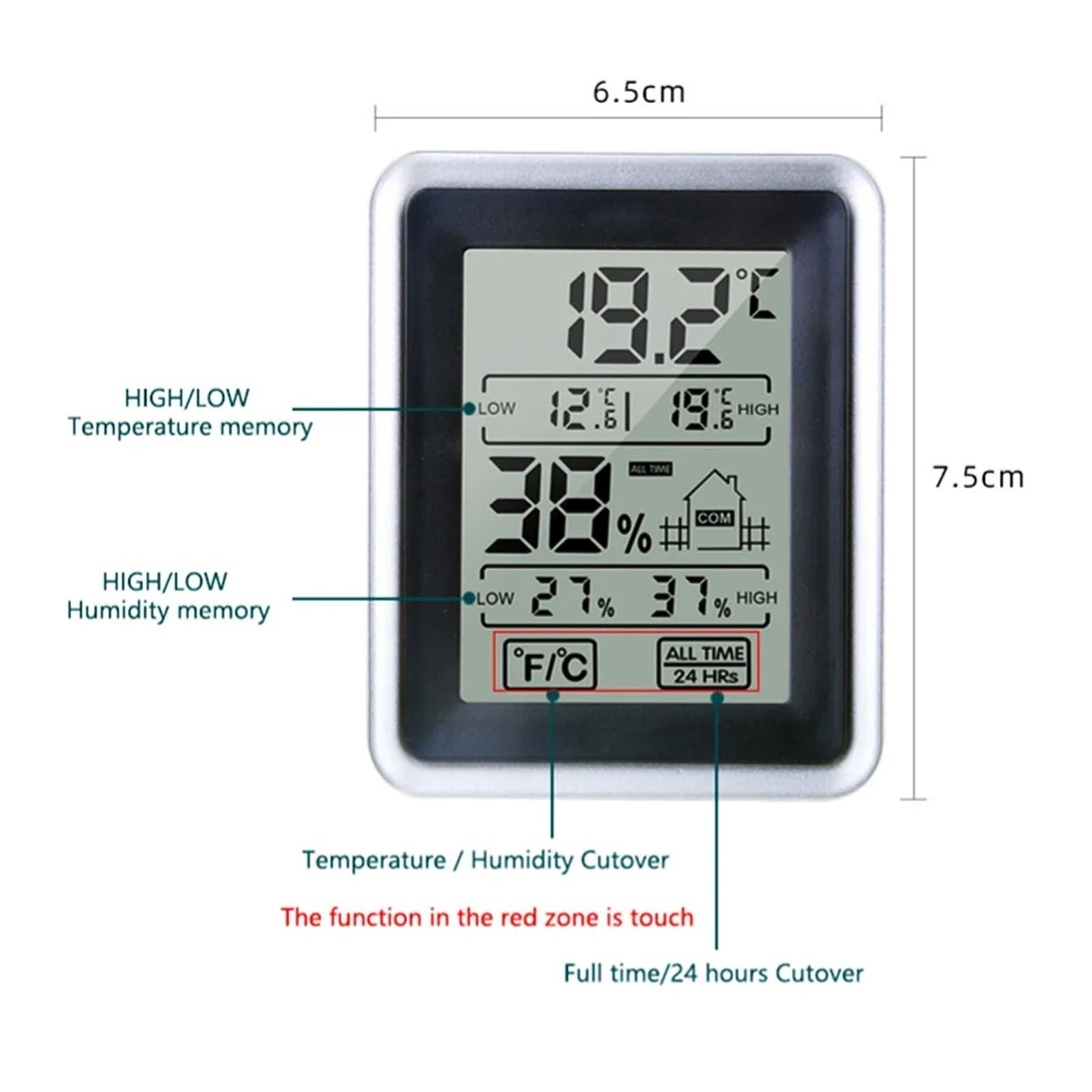 Mini LCD Digital Thermometer Temperature Indoor Convenient Sensor Humidity Meter Gauge Instruments ,Fast Response