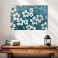 thumbnail image 2 of Elephant Stock Blossoms Of Evening Wall Art - Horizontal Canvas Wall Art - Living Room Wall Decor - Floral And Botanical Canvas - Blue And Gray Decor By Carol Robinson - 24" x 16", 2 of 4