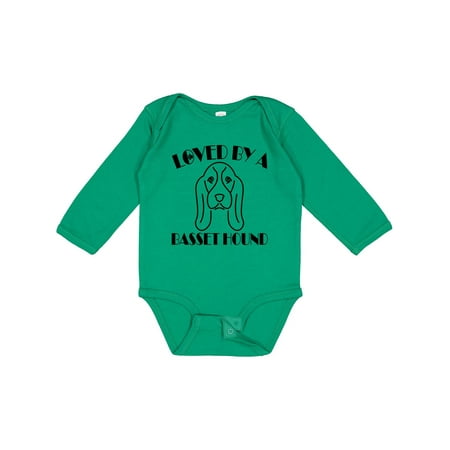 

Inktastic Basset Hound Dog Gift Baby Boy or Baby Girl Long Sleeve Bodysuit